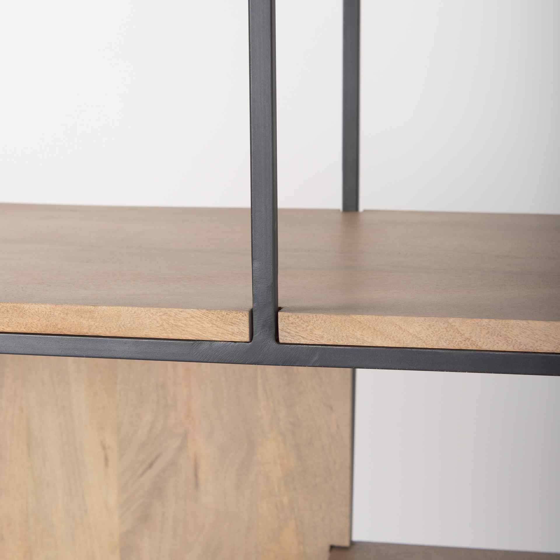 Morris Six Tier Metal Shelving Unit-Etageres-Mercana-LOOMLAN