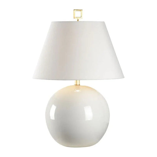 Chelsea House Morrow White Porcelain Brass Finish Table Lamp