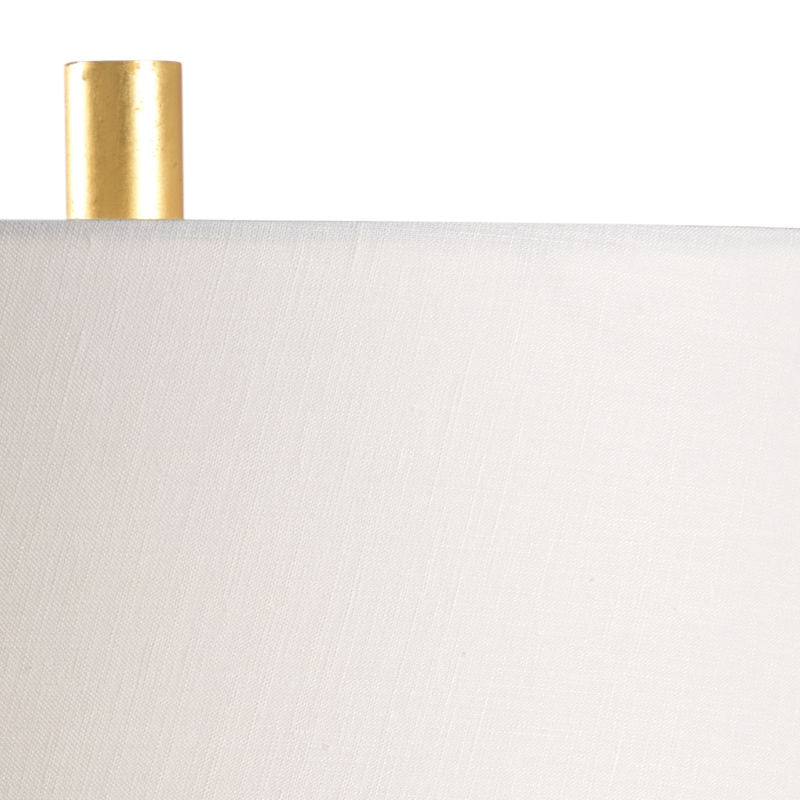 Mountain Pine Blue Glaze Ceramic Table Lamp-Table Lamps-Wildwood-LOOMLAN