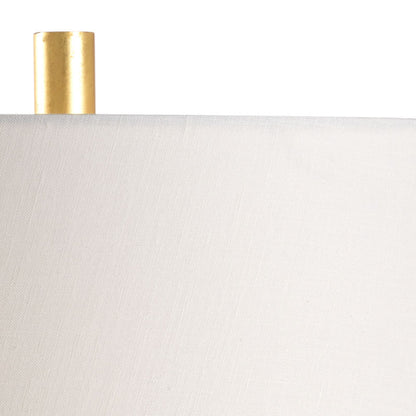 Mountain Pine Blue Glaze Ceramic Table Lamp-Table Lamps-Wildwood-LOOMLAN