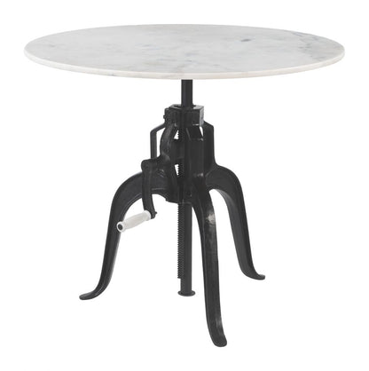 Zuo Modern Mufid White Marble Top Round Bistro Table
