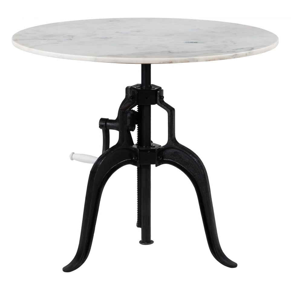 Zuo Modern Mufid White Marble Top Round Bistro Table