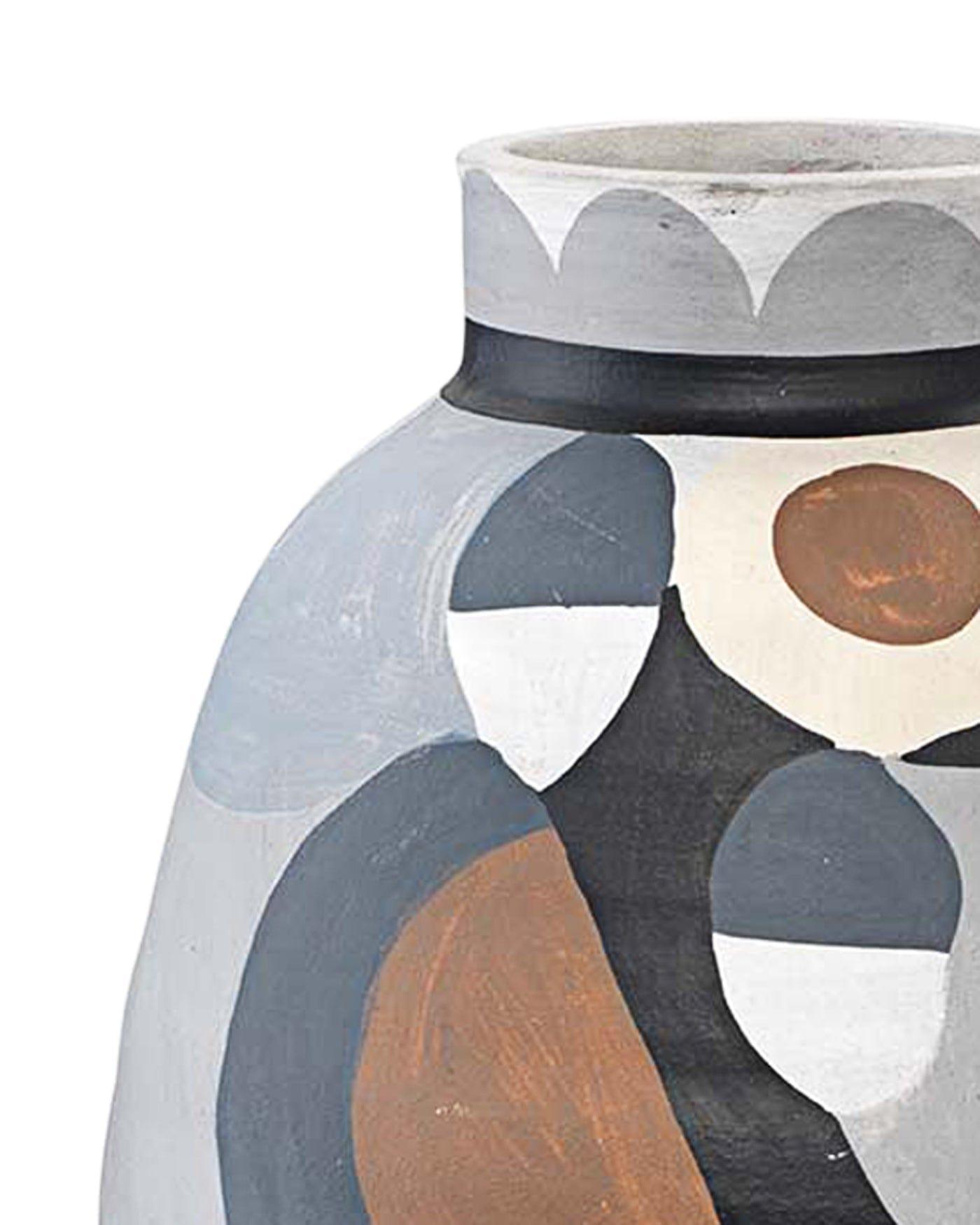 Multicolor Grey Tone Pablo Medium Vase Vases & Jars Sideboards and Things By Jamie Young