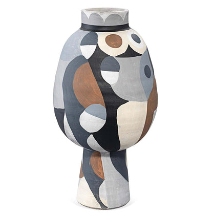 Multicolor Grey Tone Pablo Medium Vase Vases & Jars Sideboards and Things By Jamie Young