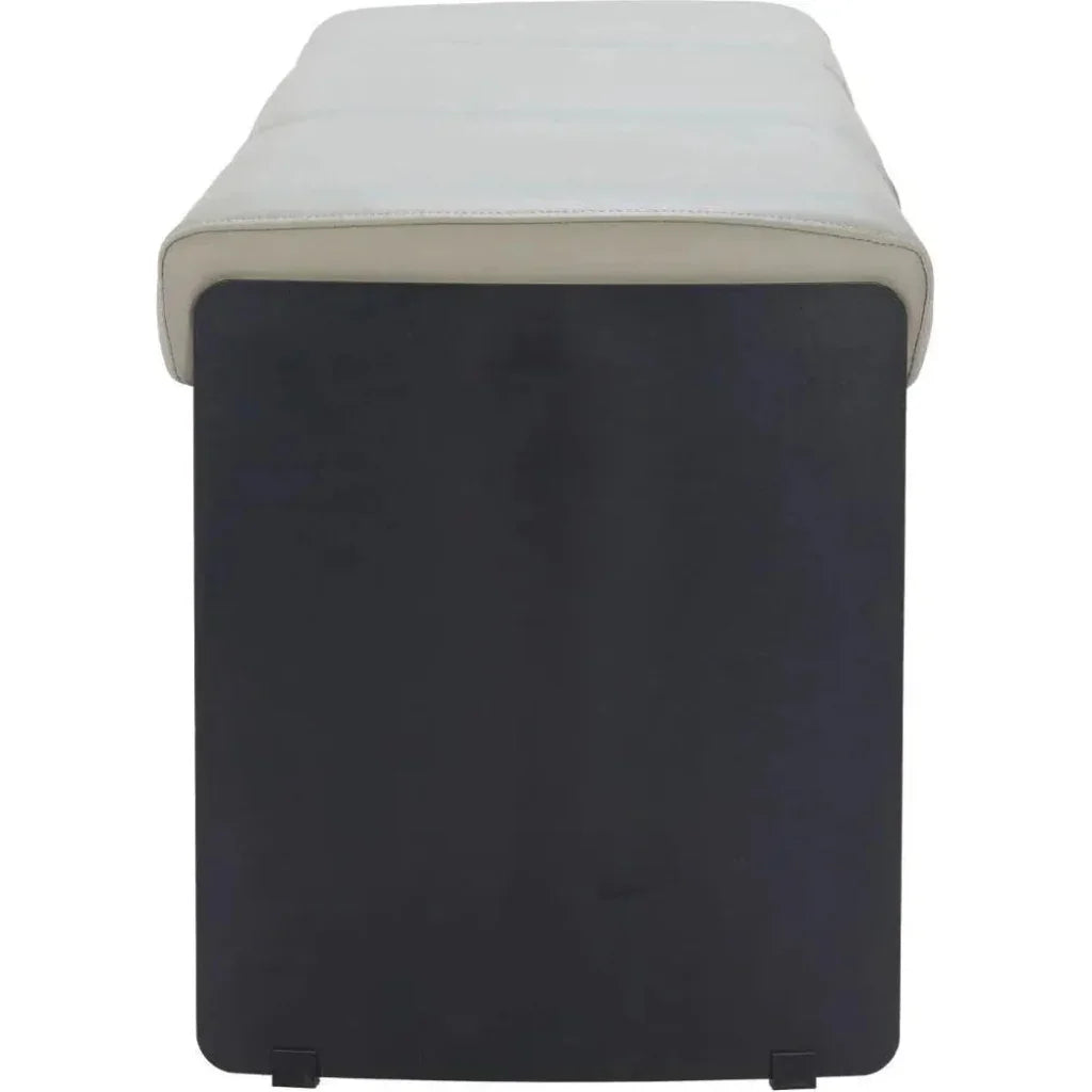 Mur Wood and Steel Grey Bench - LOOMLAN - Zuo Modern - Bedroom Benches