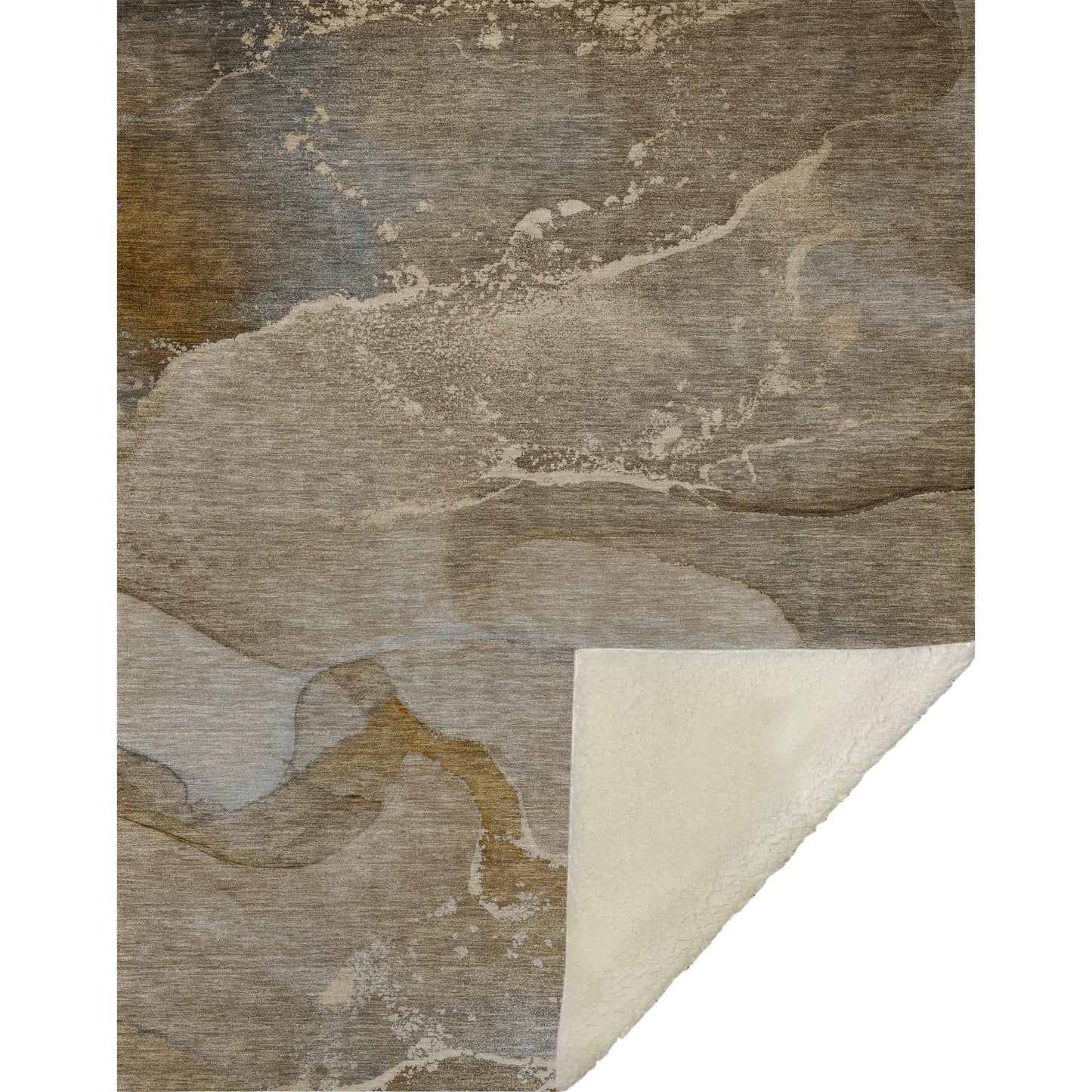 Addison Rugs Muted Whispers Brown Washable Indoor-Outdoor Rug