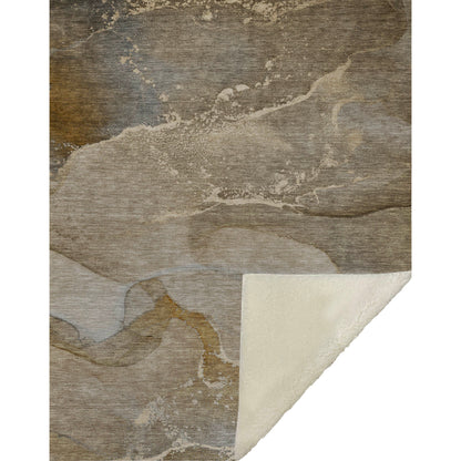 Addison Rugs Muted Whispers Brown Washable Indoor-Outdoor Rug