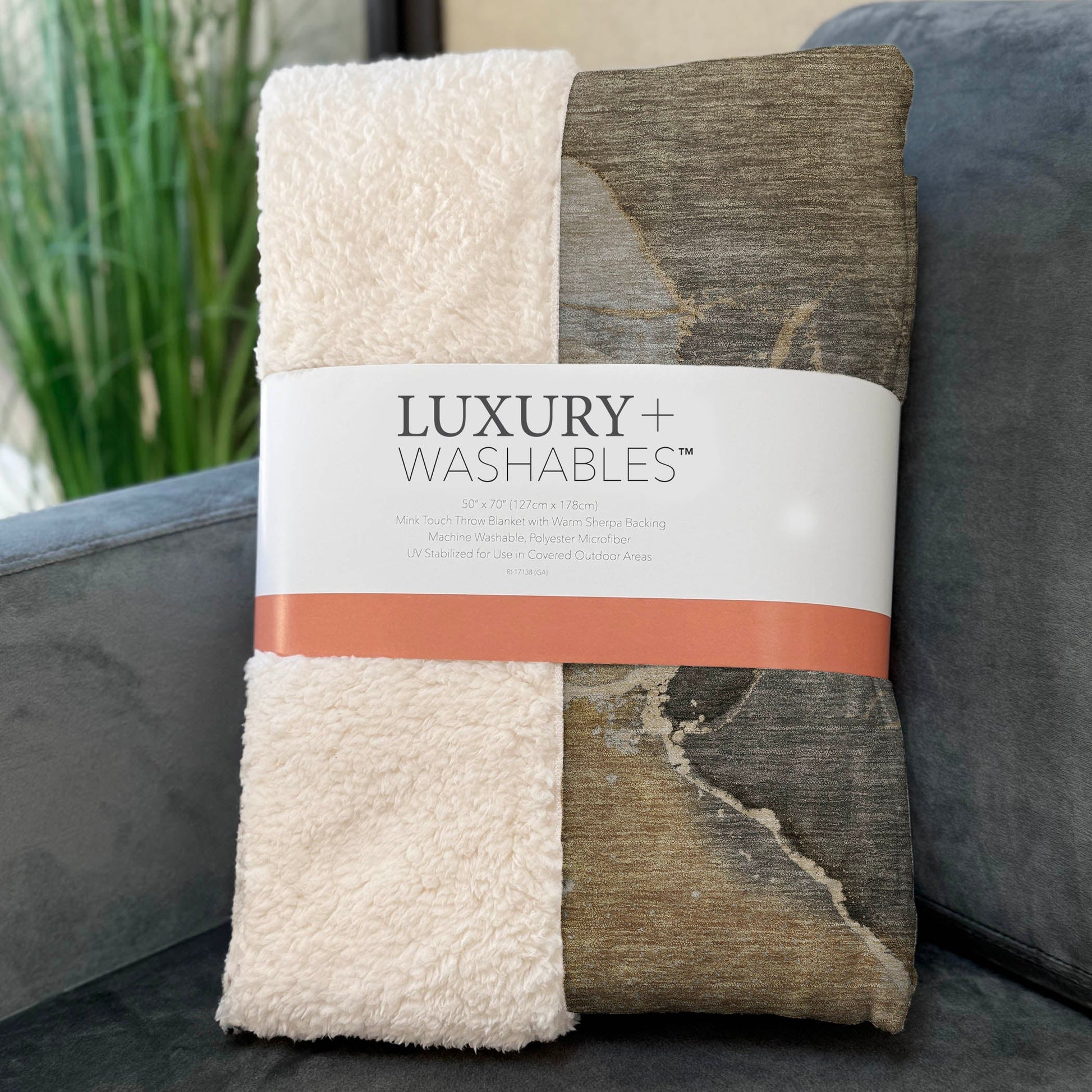 Addison Rugs Muted Whispers Brown Washable Indoor-Outdoor Rug