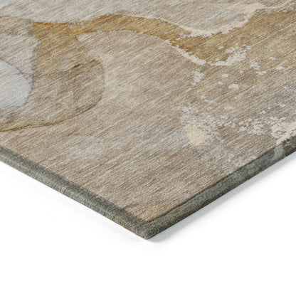 Addison Rugs Muted Whispers Brown Washable Indoor-Outdoor Rug