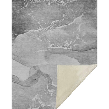 Addison Rugs Muted Whispers Grey Washable Indoor-Outdoor Rug
