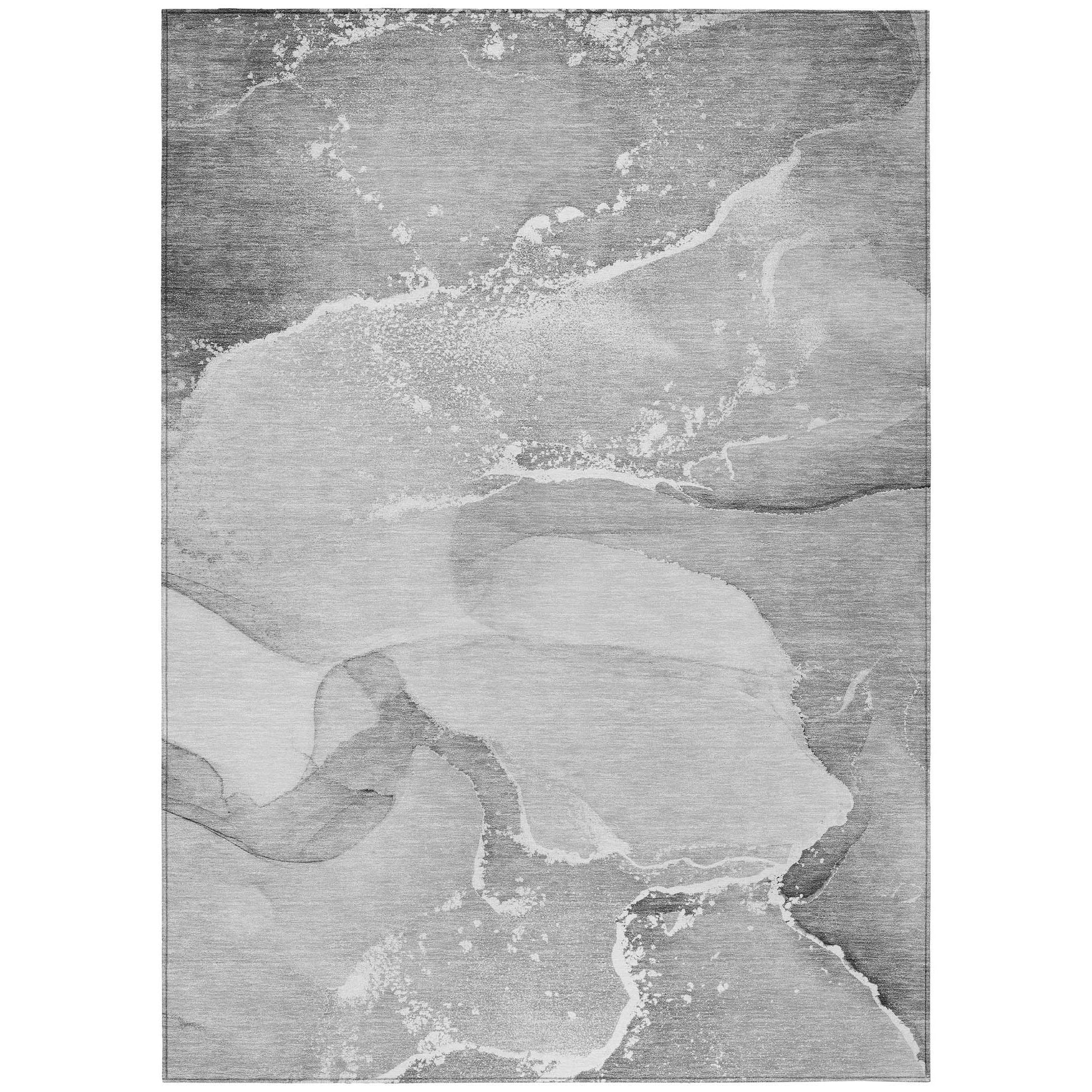 Addison Rugs Muted Whispers Grey Washable Indoor-Outdoor Rug