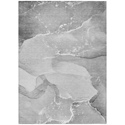 Addison Rugs Muted Whispers Grey Washable Indoor-Outdoor Rug