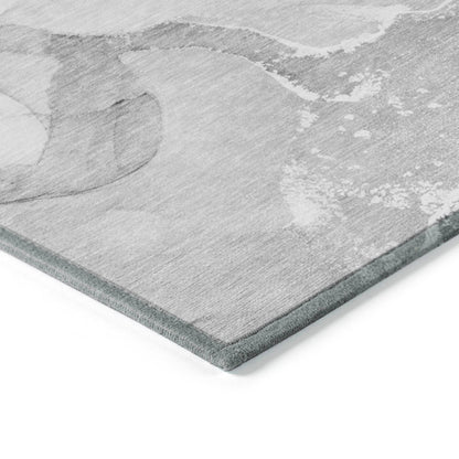 Addison Rugs Muted Whispers Grey Washable Indoor-Outdoor Rug