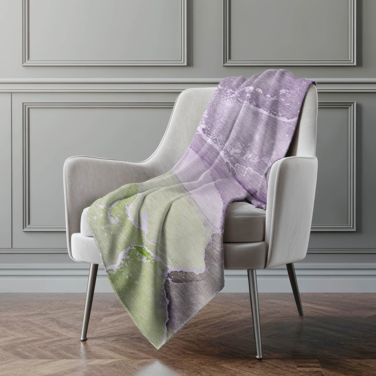 Addison Rugs Muted Whispers Purple Washable Indoor-Outdoor Rug