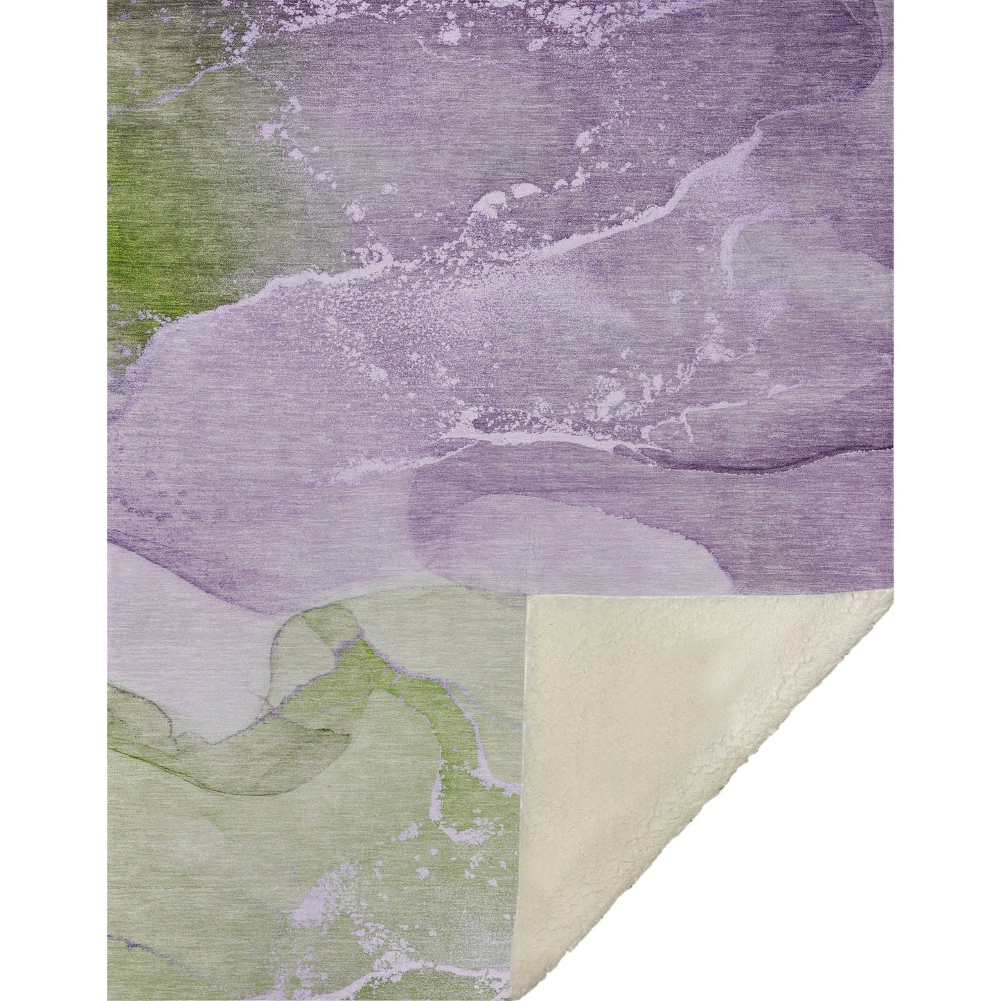 Addison Rugs Muted Whispers Purple Washable Indoor-Outdoor Rug