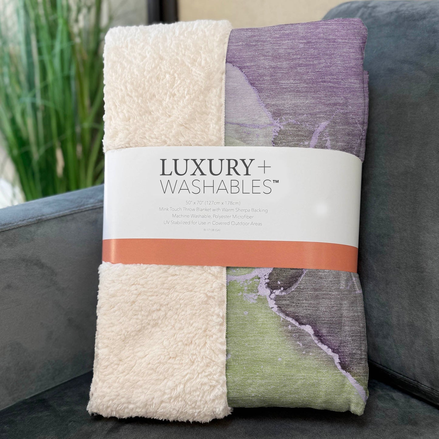 Addison Rugs Muted Whispers Purple Washable Indoor-Outdoor Rug