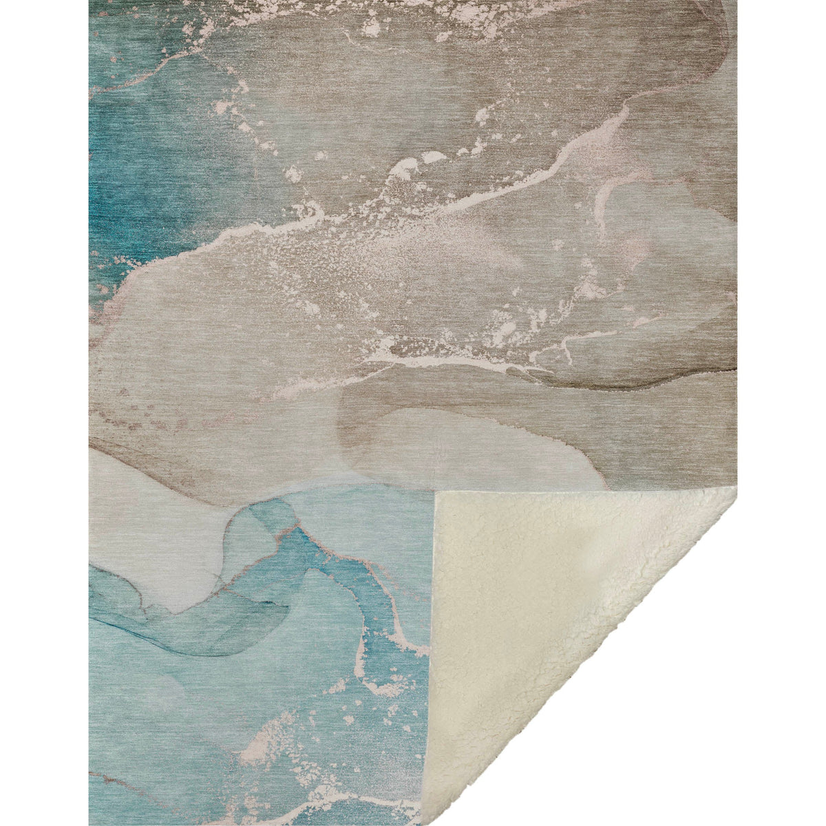 Addison Rugs Muted Whispers Teal Washable Indoor-Outdoor Rug