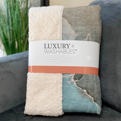 Addison Rugs Muted Whispers Teal Washable Indoor-Outdoor Rug