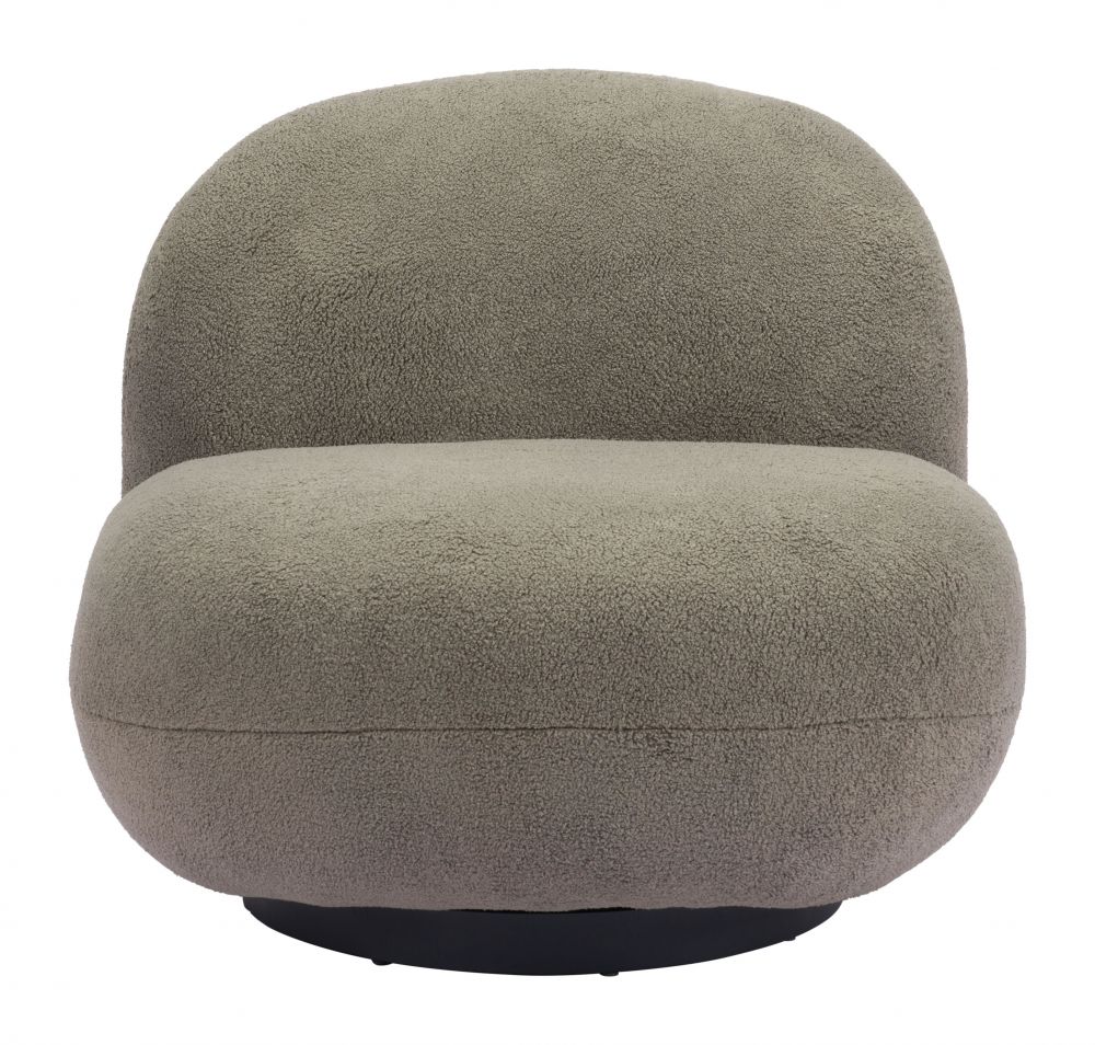 Zuo Modern Myanmar Shearling Fabric Club Chair