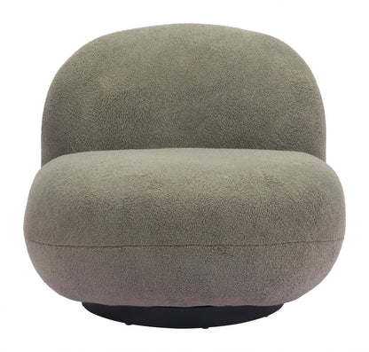Zuo Modern Myanmar Shearling Fabric Club Chair
