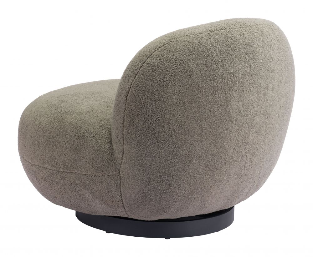 Zuo Modern Myanmar Shearling Fabric Club Chair