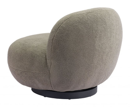 Zuo Modern Myanmar Shearling Fabric Club Chair