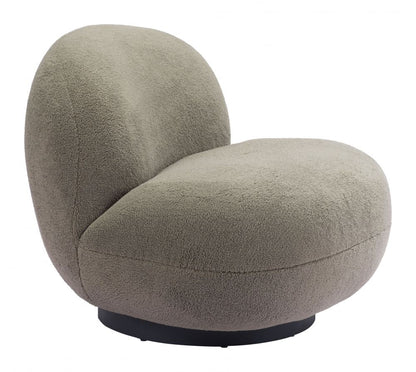 Zuo Modern Myanmar Shearling Fabric Club Chair
