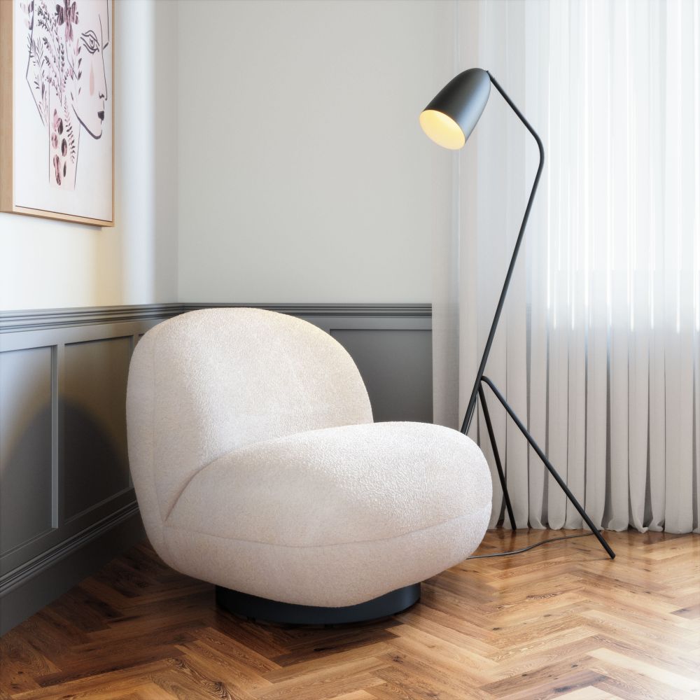 Zuo Modern Myanmar Shearling Fabric Club Chair
