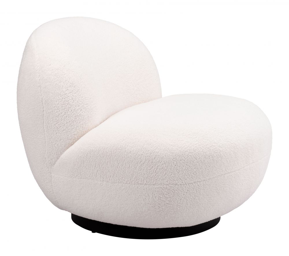 Zuo Modern Myanmar Shearling Fabric Club Chair
