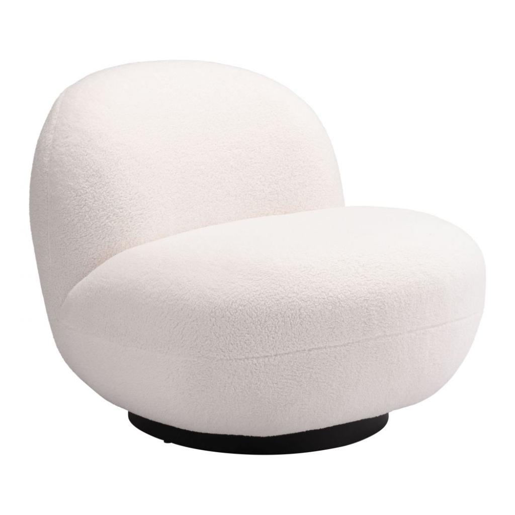Zuo Modern Myanmar Shearling Fabric Club Chair