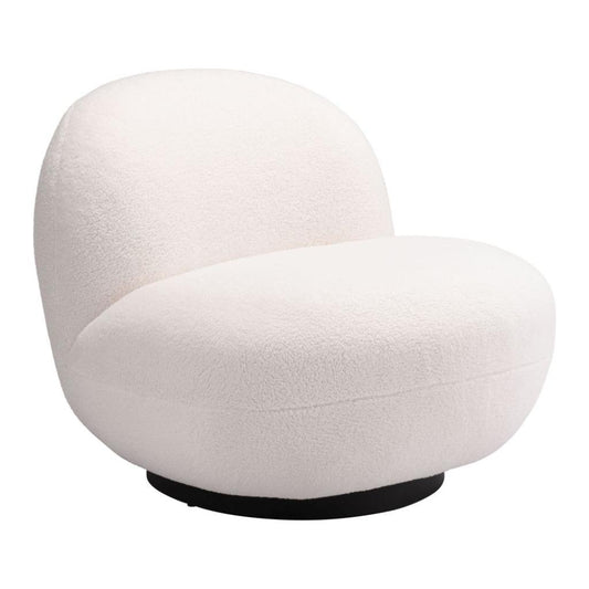 Zuo Modern Myanmar Shearling Fabric Club Chair