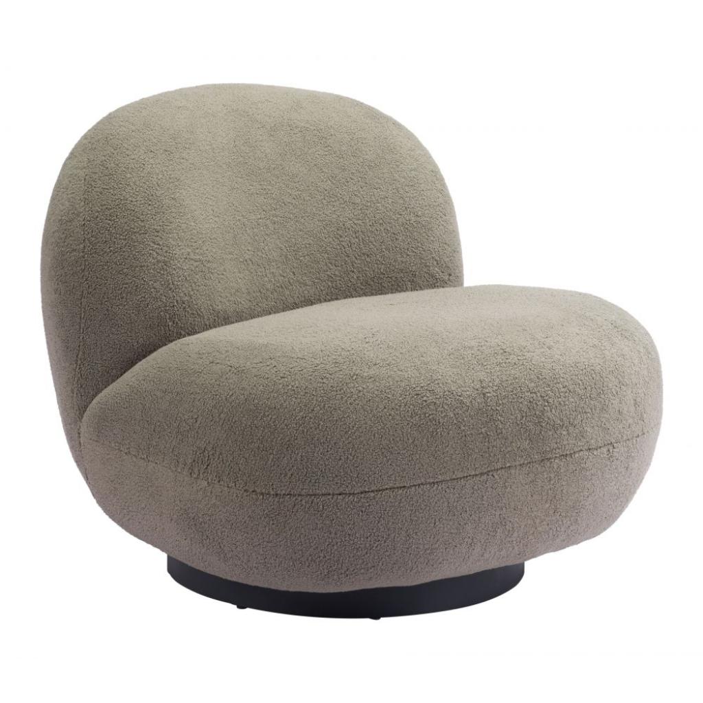 Zuo Modern Myanmar Shearling Fabric Club Chair