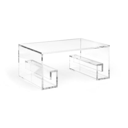 Mykonos Acrylic Made Clear Cocktail Table-Coffee Tables-Wildwood-LOOMLAN