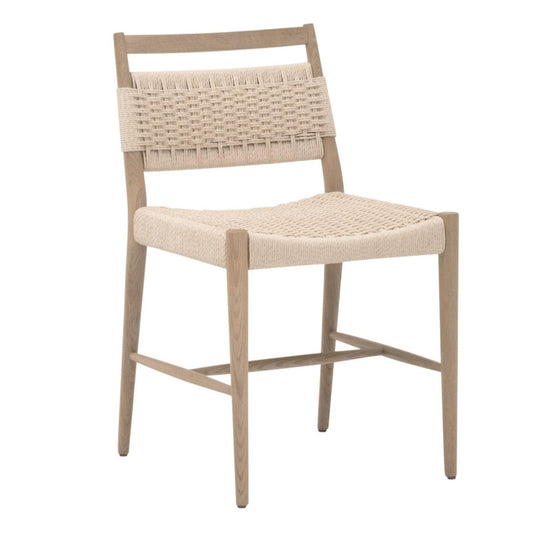 Essentials For Living Myles Handwoven Paper Cord Seat Dining Chair Set of 2