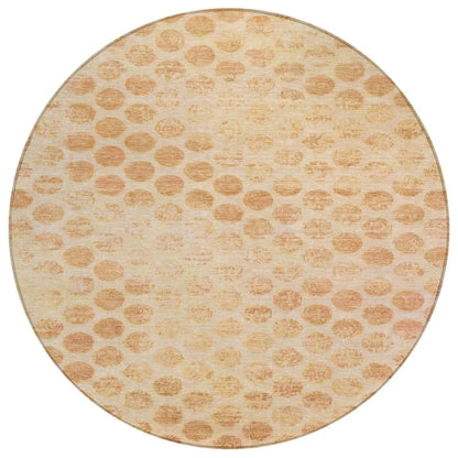 LOOMLAN Rugs Myrianna Orange Washable Indoor-Outdoor Rug