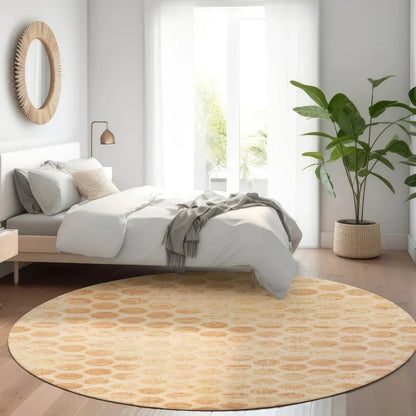 LOOMLAN Rugs Myrianna Orange Washable Indoor-Outdoor Rug