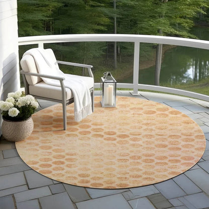 LOOMLAN Rugs Myrianna Orange Washable Indoor-Outdoor Rug
