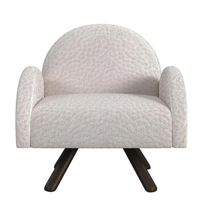 Bassett Mirror Myrtle Wood Beige Armless Accent Chair