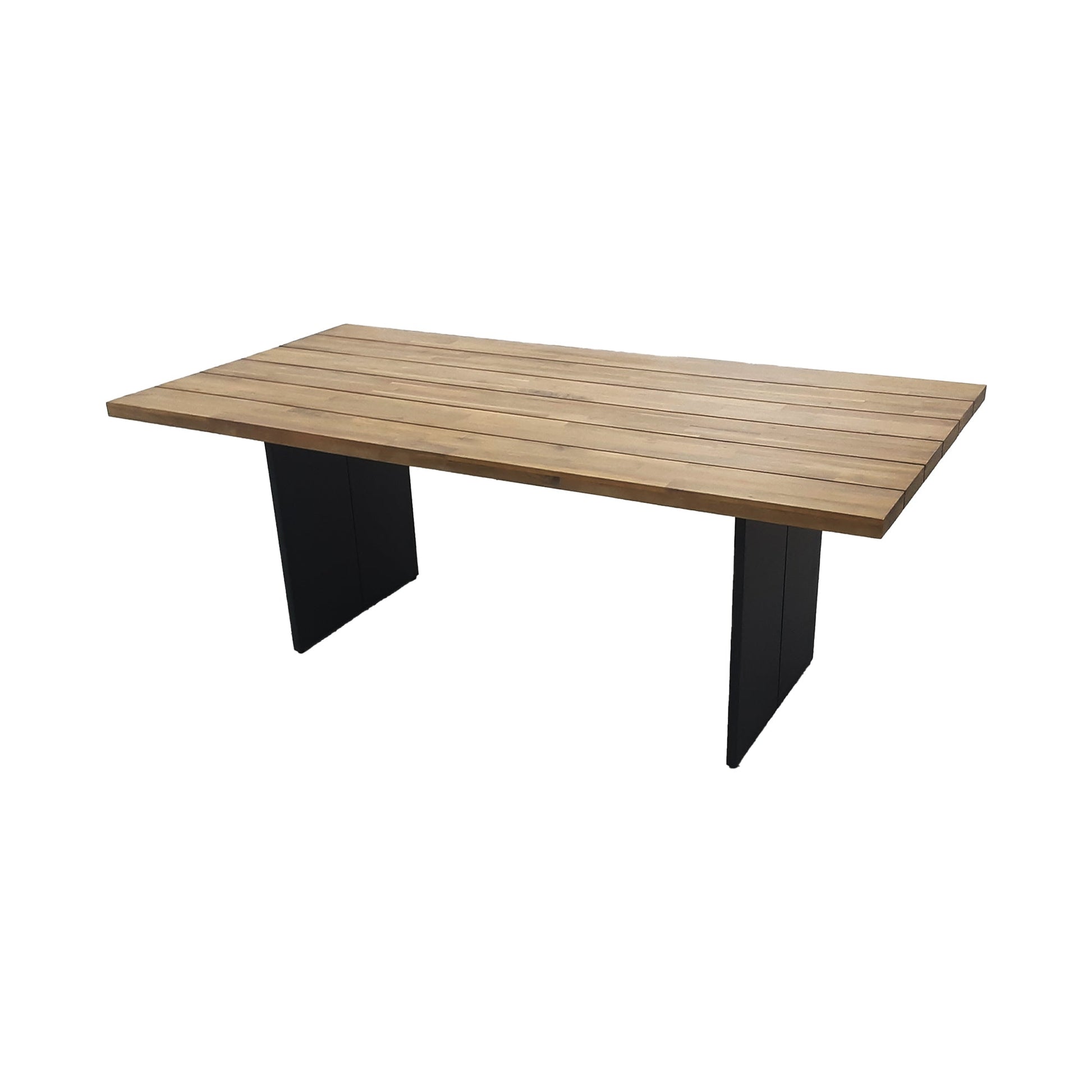 LH Home Naples Wood Top Outdoor Dining Table