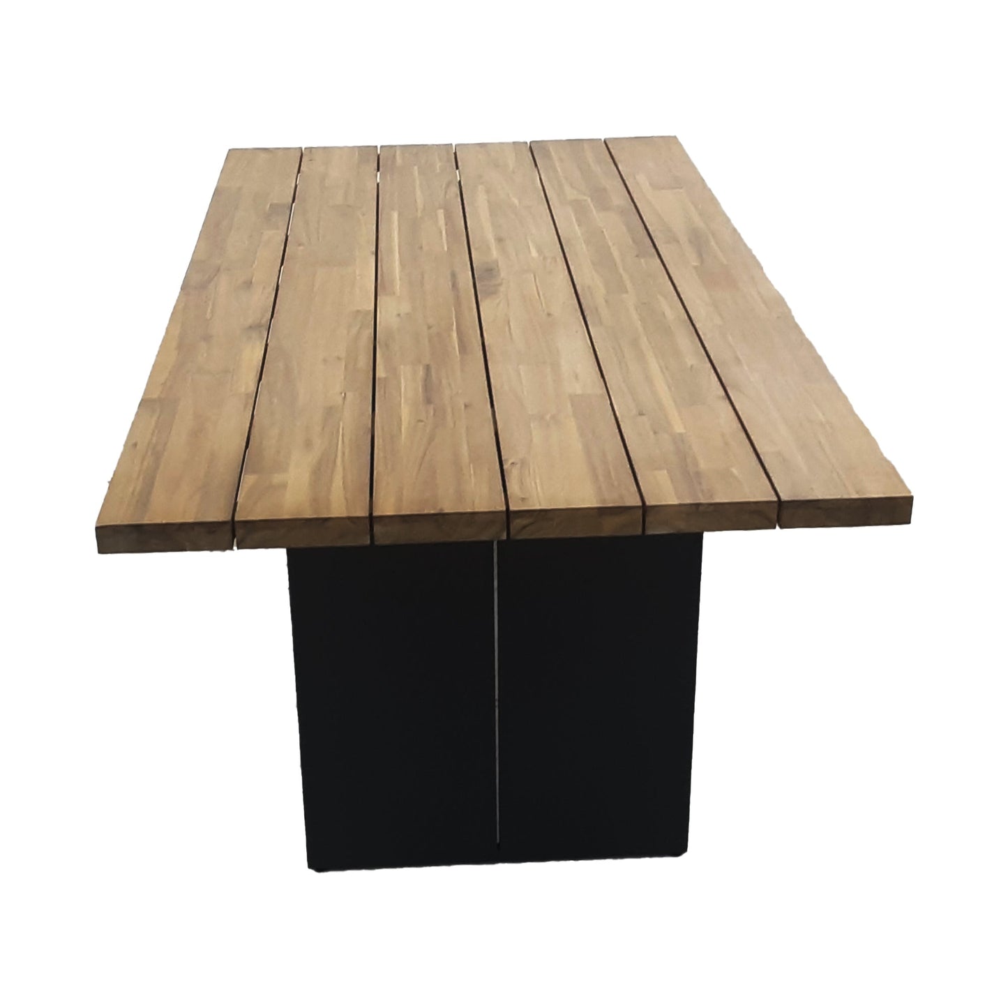LH Home Naples Wood Top Outdoor Dining Table