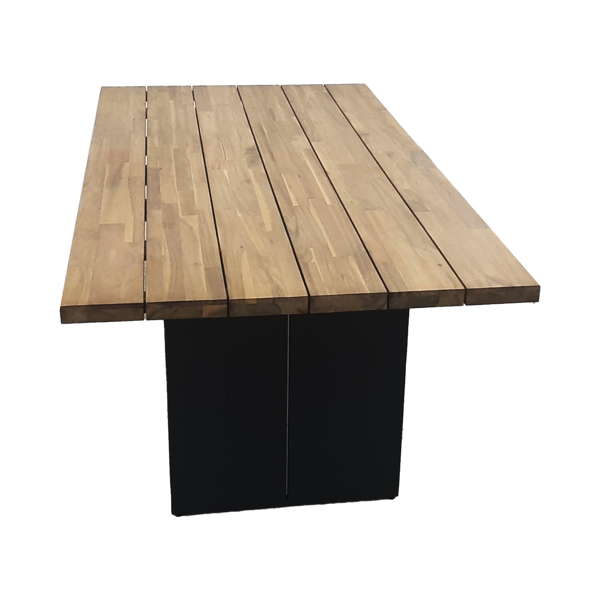LH Home Naples Wood Top Outdoor Dining Table