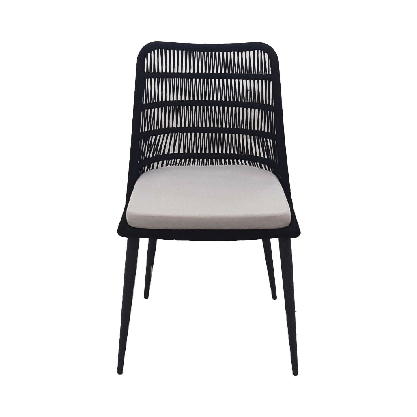 LH Home Naples Grey Fabric Outdoor Dining Chair 2PC