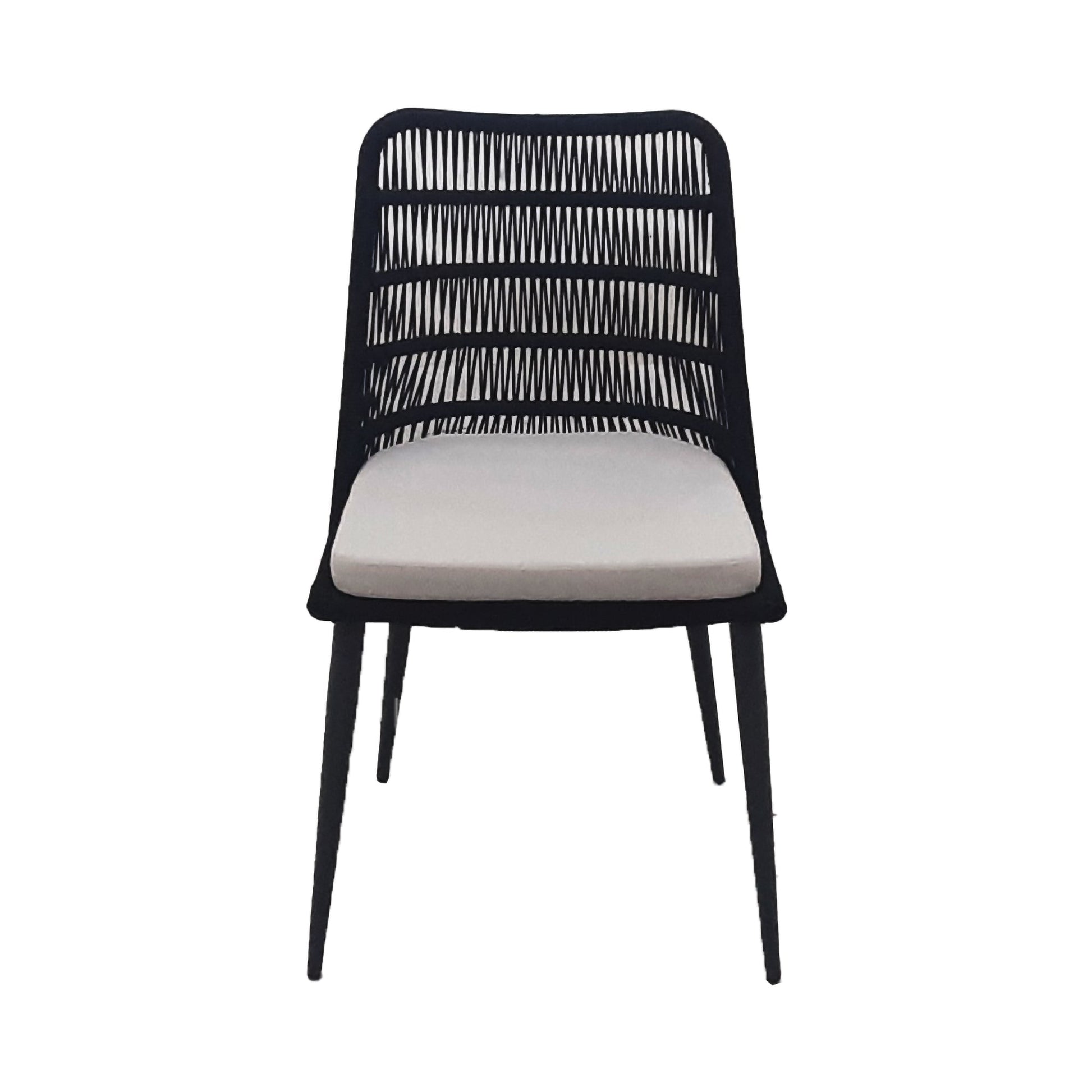 LH Home Naples Grey Fabric Outdoor Dining Chair 2PC