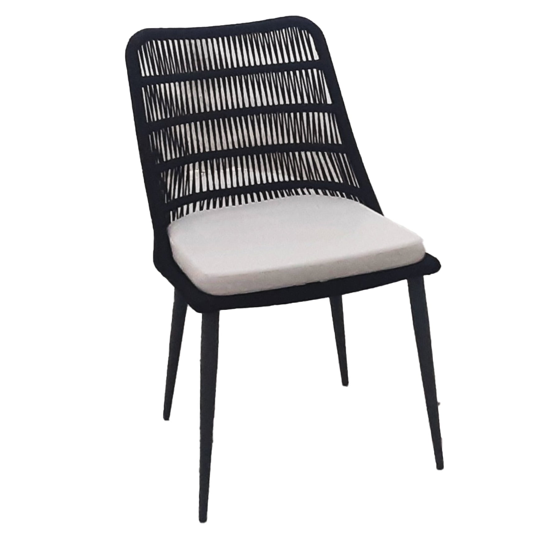 LH Home Naples Grey Fabric Outdoor Dining Chair 2PC
