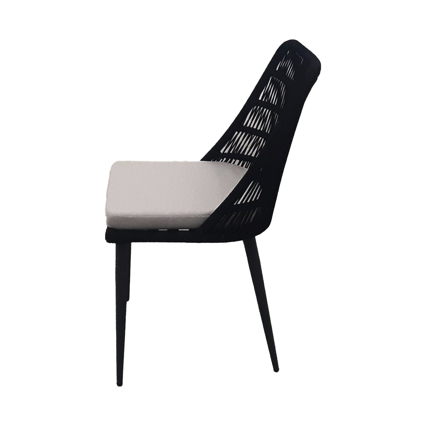 LH Home Naples Grey Fabric Outdoor Dining Chair 2PC