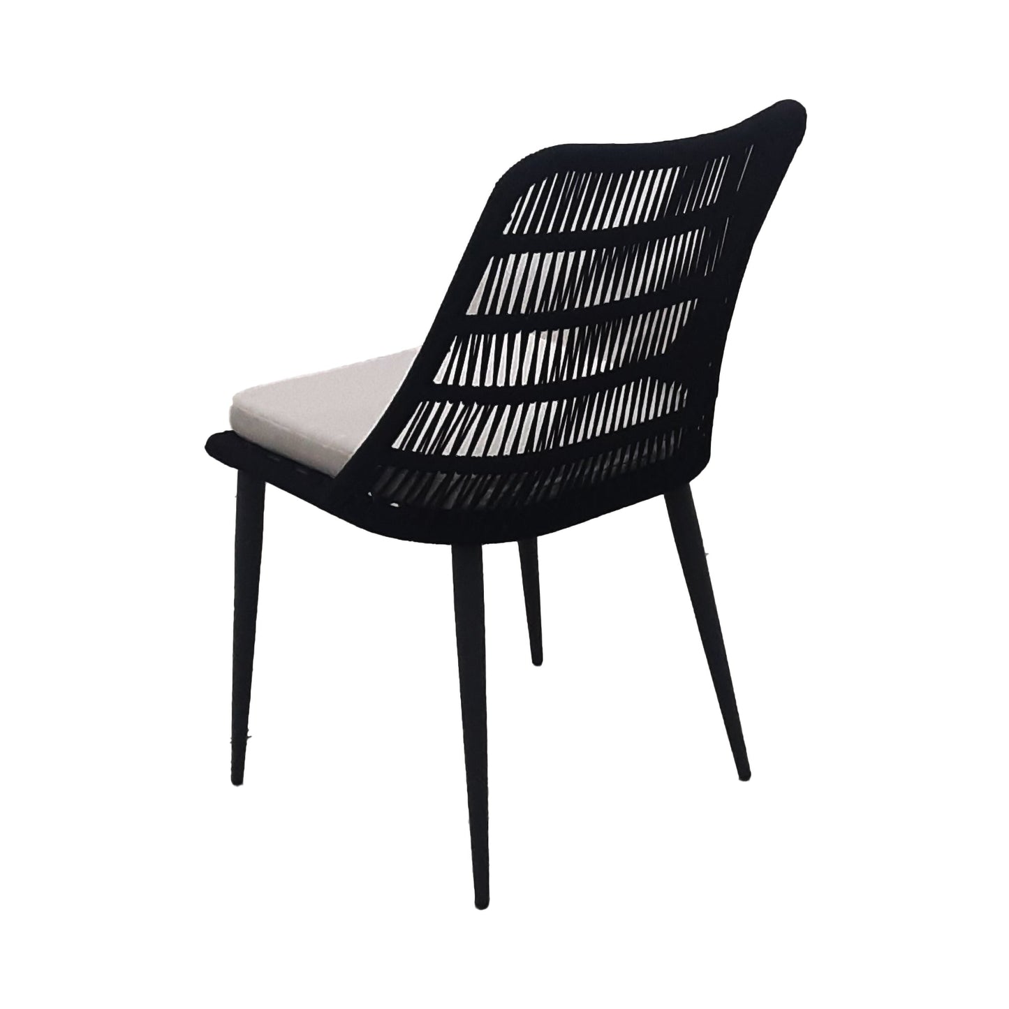 LH Home Naples Grey Fabric Outdoor Dining Chair 2PC