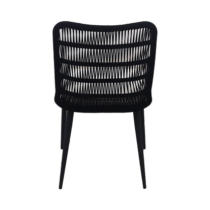 LH Home Naples Grey Fabric Outdoor Dining Chair 2PC