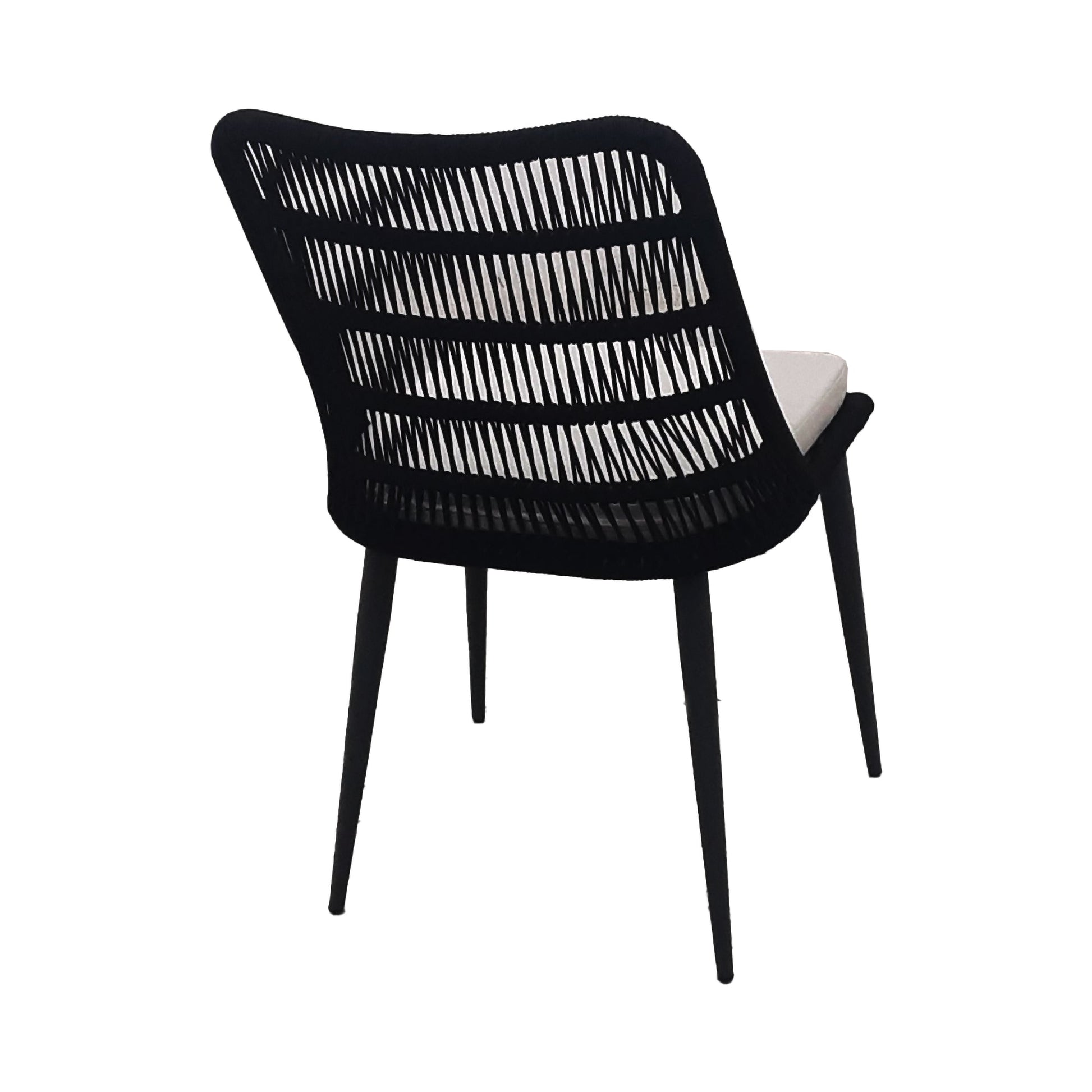 LH Home Naples Grey Fabric Outdoor Dining Chair 2PC