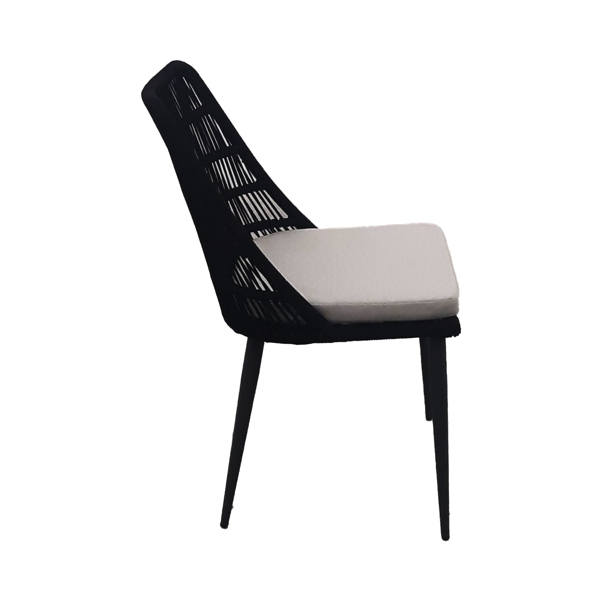 LH Home Naples Grey Fabric Outdoor Dining Chair 2PC