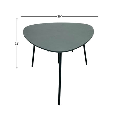 LH Home Naples Steel Outdoor Nesting Coffee Table 2PC